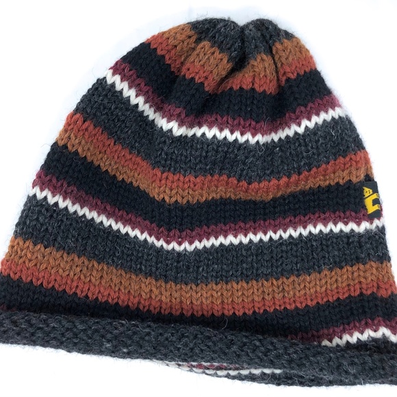 COPY - new Peruvian Trading Co. knit hat beanie stripe wool unisex - Picture 9 of 9